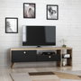 Hanah Home Parion Soporte de TV Negro y Roble